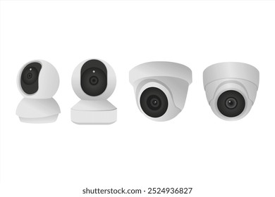 CCTV ELEMENT,CCTV FLAT DESIGN,VECTOR CCTV,CCTV SMART HOME ON GRADIENT BACKGROUND