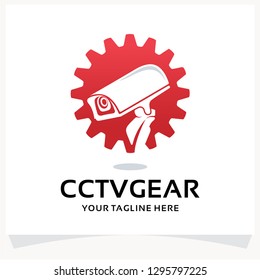 CCTV Gear Logo Design Template Inspiration