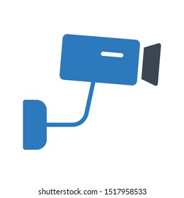 cctv glyph colour vector icon