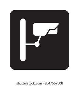 cctv glyph icon isolated on white background
