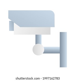 cctv con color de gradiente.  vector de diseño minimalista plano eps 10