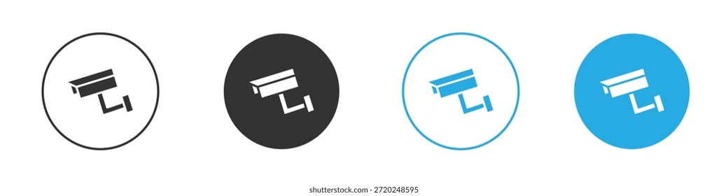 Ícone CCTV para app e web design. Ilustração de elemento simples.