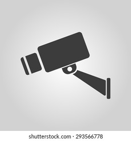 The cctv icon. Camera and surveillance, security, observation symbol. Flat Vector illustration