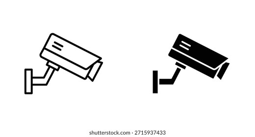 Coleção de design de ícone CCTV. Sinal e símbolo vetorial para designs de interface do usuário