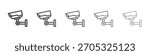 CCTV icon design, logo, app, UI. Vector illustration, EPS