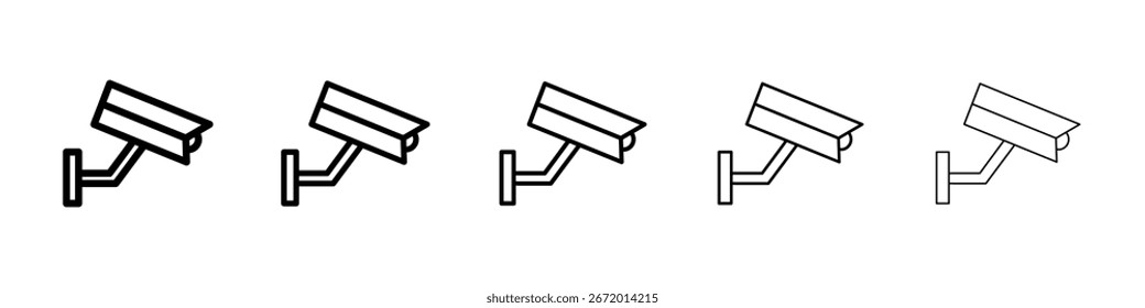 CCTV icon filled flat sign concept for web design.