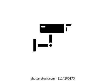  CCTV icon flat