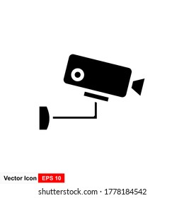CCTV icon in flat style, Security Camera Vector isolated on white background, Security business concept,