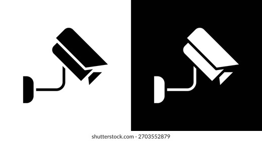 Ícone CCTV ilustração doodle. Conjunto de vetores de ilustração plana