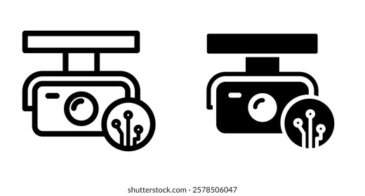 CCTV icon illustration vector design template
