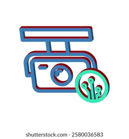 CCTV icon illustration vector design template