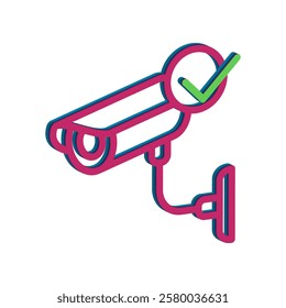 CCTV icon illustration vector design template