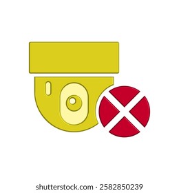 CCTV icon illustration vector design template