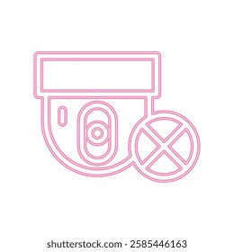 CCTV icon illustration vector design template
