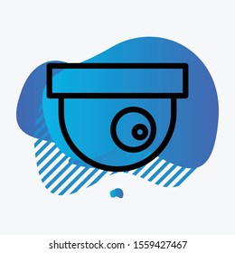 cctv icon isolated on background

