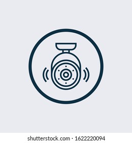 cctv icon isolated on white background from airport collection. cctv icon trendy and modern cctv symbol for logo, web, app
