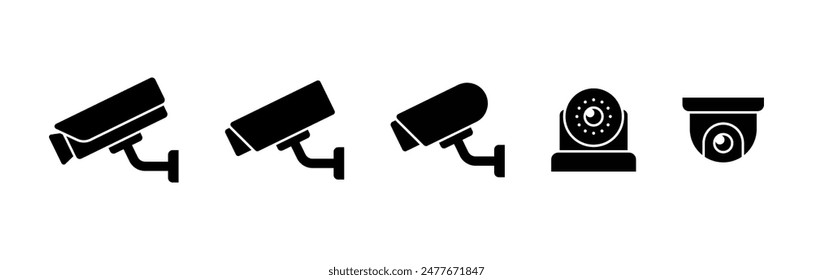 CCTV icon isolated on white background.