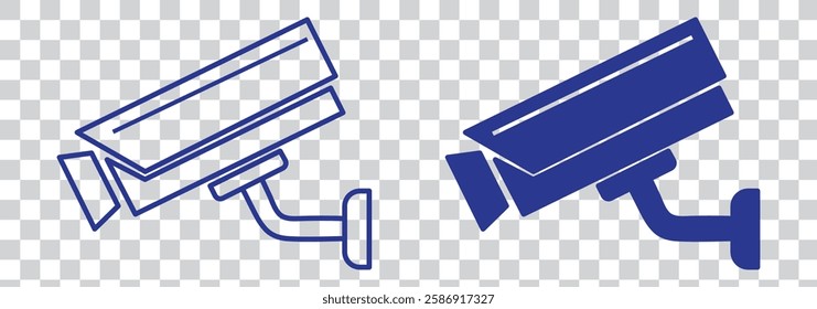 CCTV icon isolated on white background.