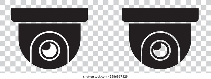 CCTV icon isolated on white background.