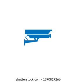 plantilla vectorial de diseño de logotipo de icono CCTV