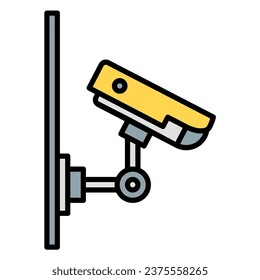 imagen de icono o logotipo cctv rellena el estilo de color del contorno.