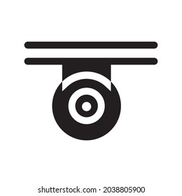 CCTV icon or logo vector illustration of isolated sign symbol, vector illustration with high quality black outline.