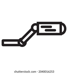 CCTV-Symbol oder Logo, Vektorgrafik von isolierten Zeichen Symbol, Vektorgrafik mit hochwertiger schwarzer Umrisslinie.