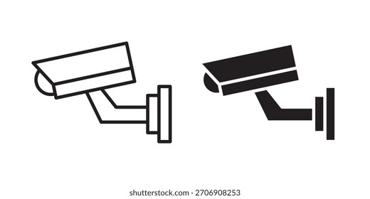 CCTV icon, outline style icon for web site or mobile app, vector graphics