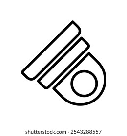 Icono de CCTV Vector de contorno Ilustración EPS 