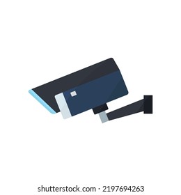 CCTV-Symbol. Symbol für elektronische Technik. Flache Ikone Stil. Einfaches Design bearbeitet
