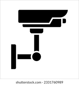 CCTV icon, Security Camera Icon Vector Template Illustration Design on white background