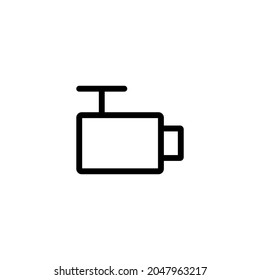 CCTV icon security video camera single icon graphic design vector