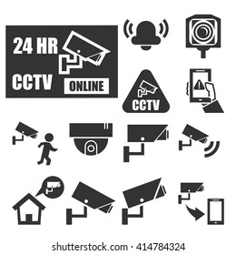 cctv icon set