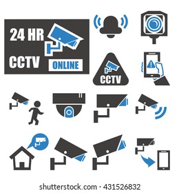 cctv icon set