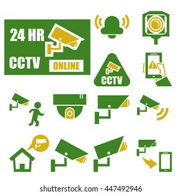 cctv icon set