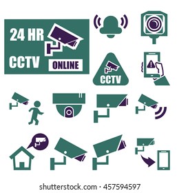 cctv icon set