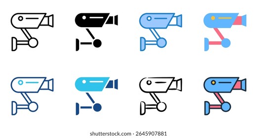 CCTV-Symbolsatz für mehrere Stilkollektionen 
