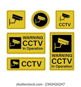 CCTV Icon Set Vector Design.