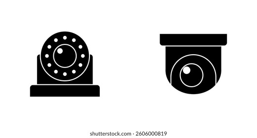 CCTV Icon Set. CCTV Vector Icon in line style design. CCTV Symbol. Vector illustration.