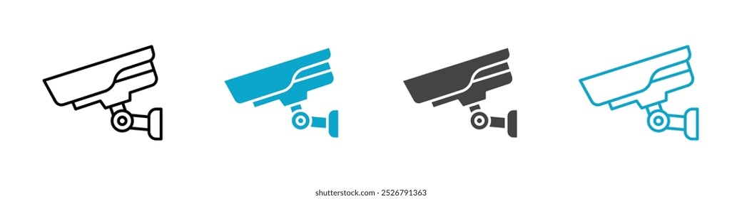 Conjunto de iconos de CCTV para Web y App móvil