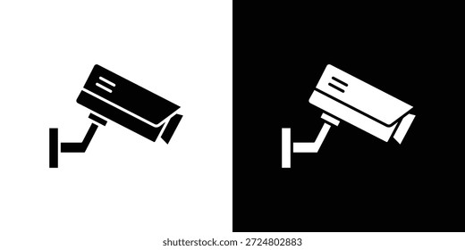 CCTV ícone silhueta vetor plana ilustração design pack.