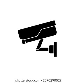 cctv icon, simple flat style, logo sign symbol vector illustration pictogram, isolated on white for mobile app