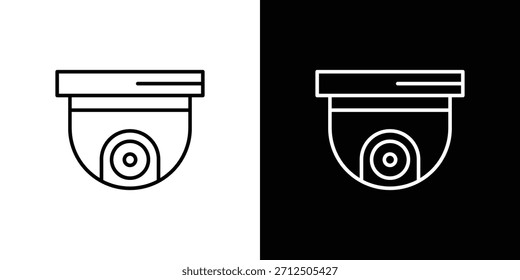 Ícone CCTV em estilo linear simples.