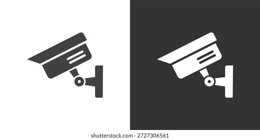 Icono de CCTV. Icono de la serie de glifos sólidos