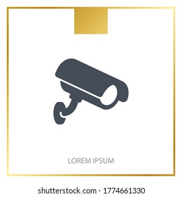 CCTV icon. Surveillance Camera sing. Vector illustration EPS 10.