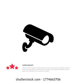 CCTV icon. Surveillance Camera sing. Vector illustration EPS 10.