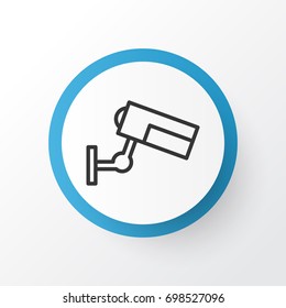 Cctv Icon Symbol. Premium Quality Isolated Surveillance Element In Trendy Style.