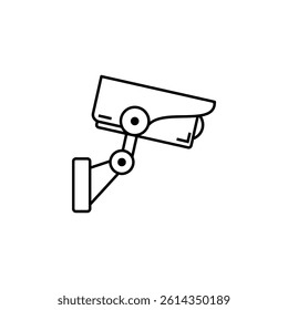 CCTV icon, symbolizing security, surveillance, and protection for homes and businesses.