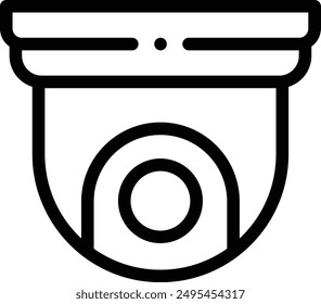 cctv icon. Thin Linear Style Design Isolated On White Background