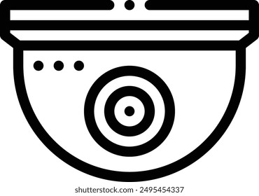 cctv icon. Thin Linear Style Design Isolated On White Background